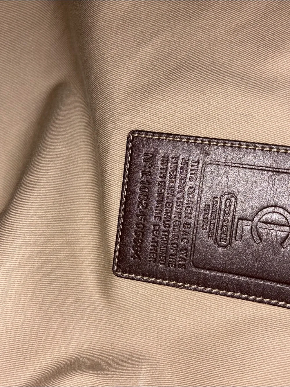 Coach duffel khaki
